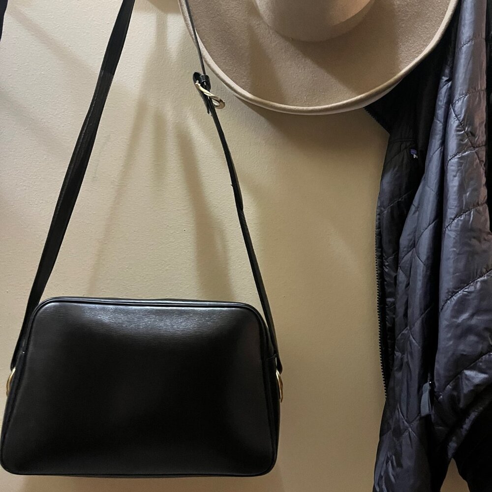 Vintage Lanvin Shoulder Bag - black leather - Picture 4 of 12